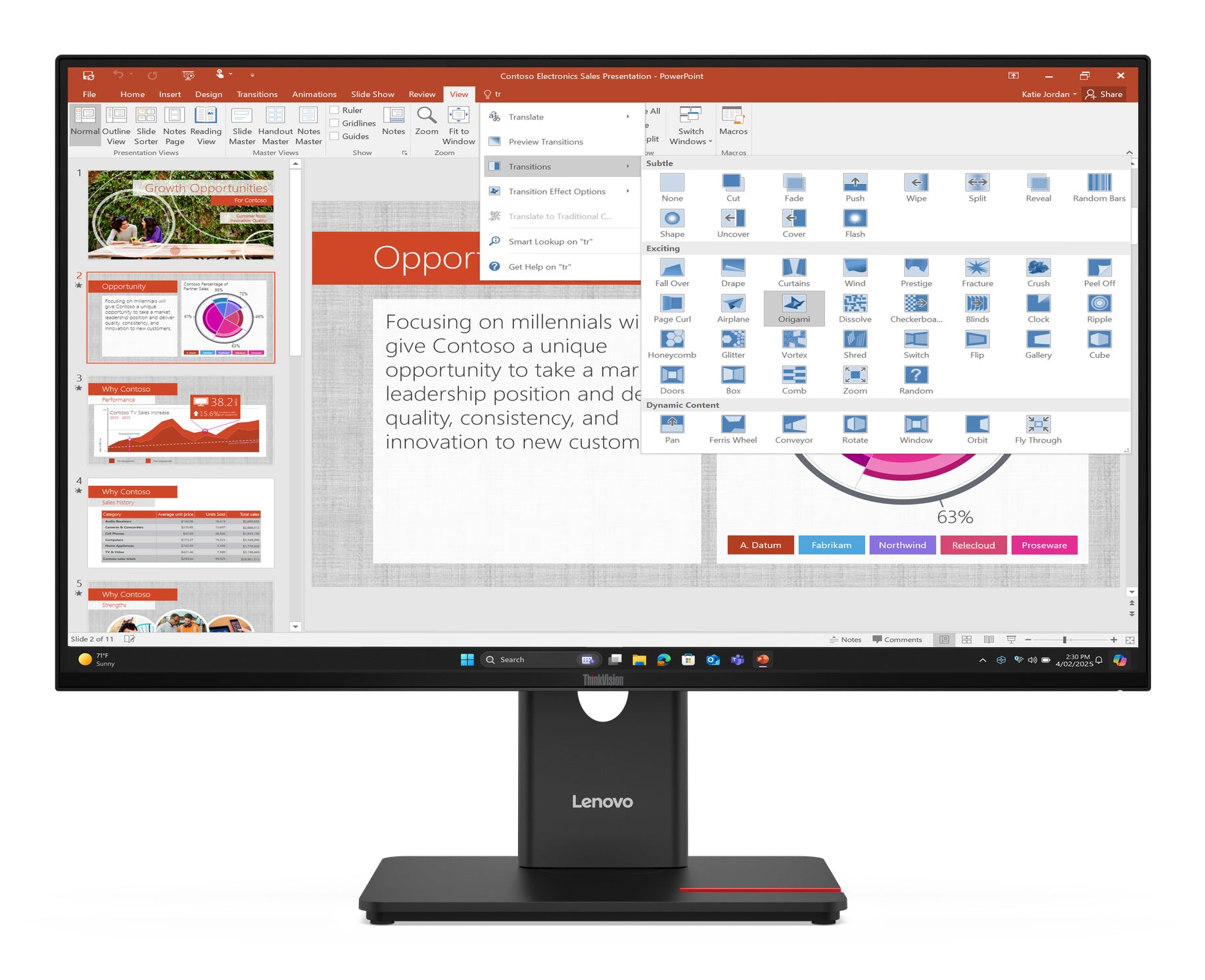 Lenovo ThinkVision T27-40 Moniteur