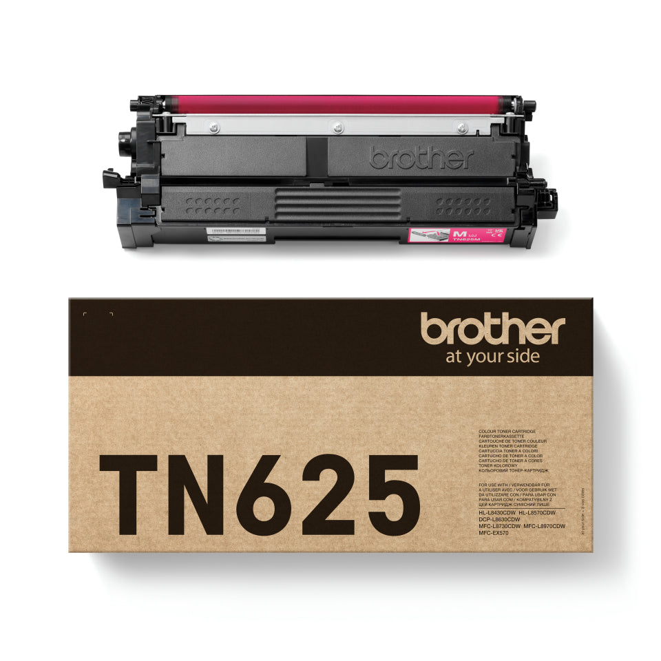 Brother Cartouche de Toner Originale TN625M Magenta pour HL-L8430CDW, HL-L8570CDW, MFC-L8730CDW, MFC-L8970CDW