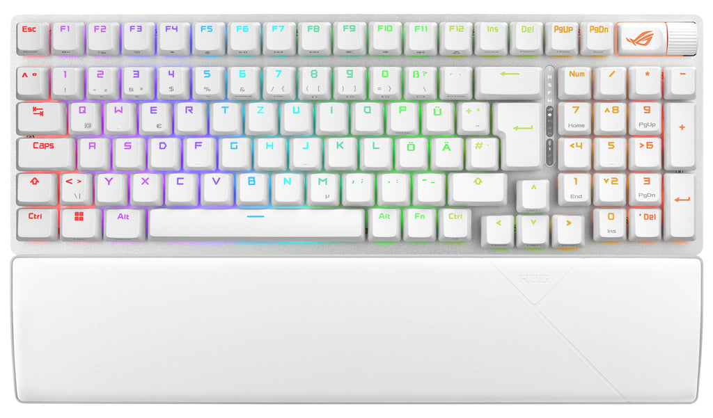 ASUS ROG Strix Scope II 96 Wireless clavier Gaming USB + RF Wireless + Bluetooth QWERTZ Allemand Blanc