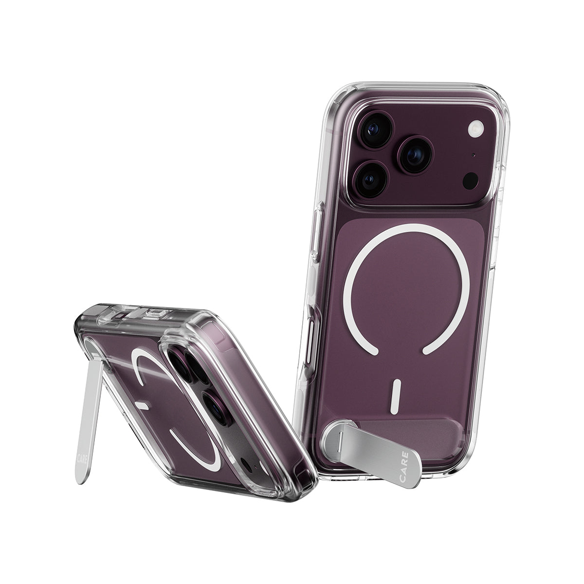 PanzerGlass CARE™ by ® Kickstand Case Transparent w. White MagSafe iPhone 2026 Pro | 17 Pro coque de protection pour tél