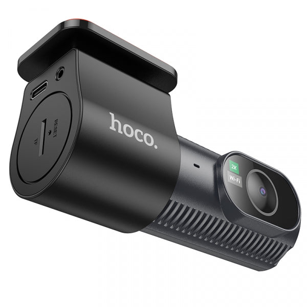 Hoco Dash + Rear Camera DV8, 2K, 1.47inch LCD, Black