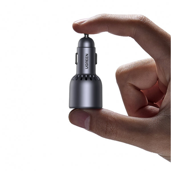 Ugreen Car Charger EC703, 75W, 3.25A, 1 x USB-A - 2 x USB-C, Black