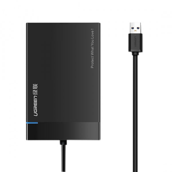Ugreen HDD / SSD Enclosure US221 for SATA 2.5inch, USB 3.0, Black