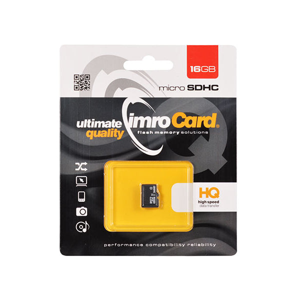 Imro microSDHC Memory Card 16Gb, Class 10 / UHS-1 U1