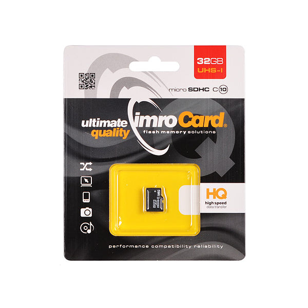 Imro microSDHC Memory Card 32Gb, Class 10 / UHS-1 U1