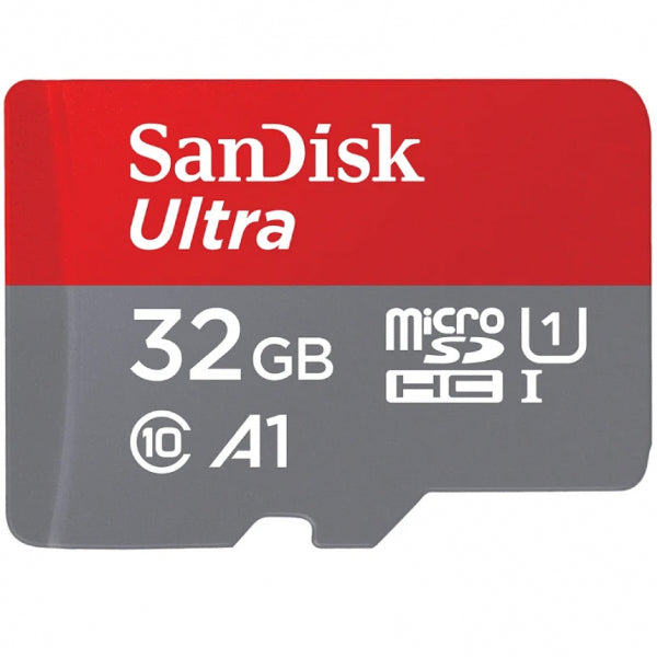 SanDisk microSDHC Memory Card Ultra Android A1 with Adapter, 32Gb, Class 10 / UHS-1 U1 SDSQUA4-032G-GN6MA