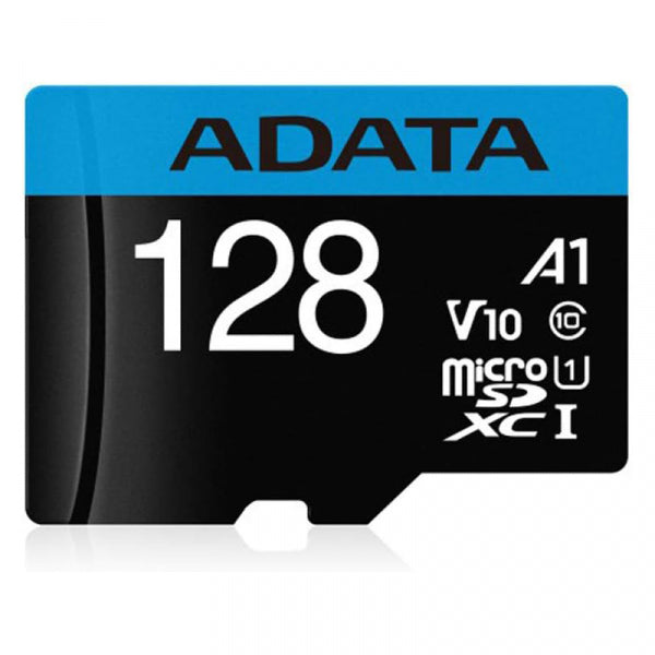 Adata microSDXC Memory Card Premier with Adapter, 128Gb, Class 10 / UHS-1 U1 AUSDX128GUICL10A1-RA1