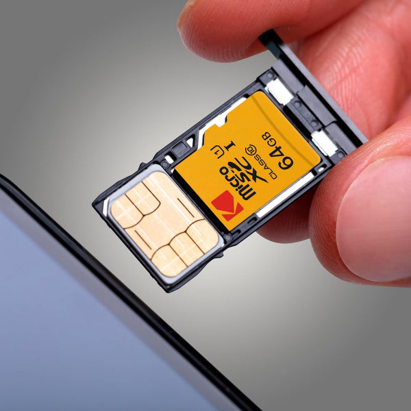 Kodak microSDXC Memory Card with Adapter, 64Gb, Class 10 / UHS-1 U1 EKMSDM64GXC10K