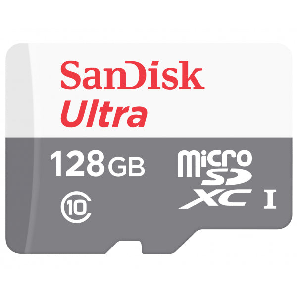 SanDisk microSDXC Memory Card Ultra, 128Gb, Class 10 SDSQUNR-128G-GN6MN