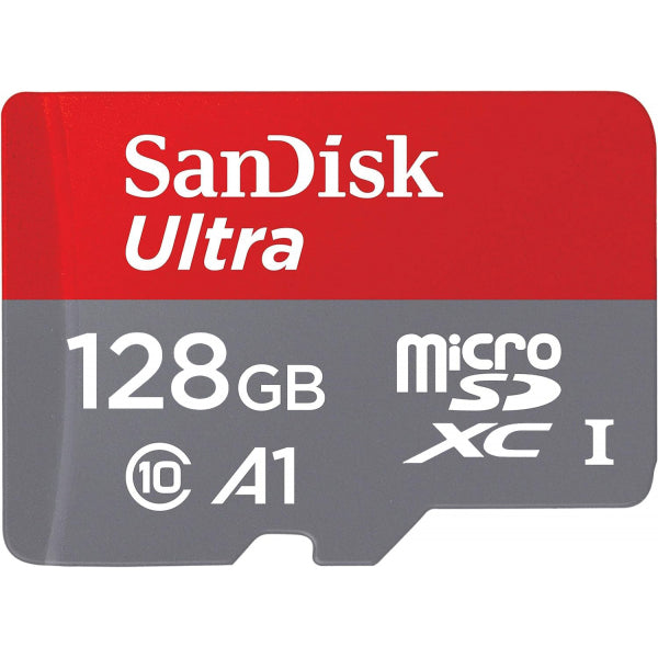 SanDisk microSDXC Memory Card Ultra Android A1, 128Gb, Class 10 / UHS-1 U1 SDSQUAB-128G-GN6MN