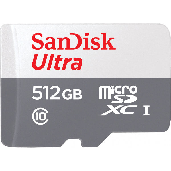 SanDisk microSDXC Memory Card Ultra, 512Gb, Class 10 SDSQUNR-512G-GN3MN
