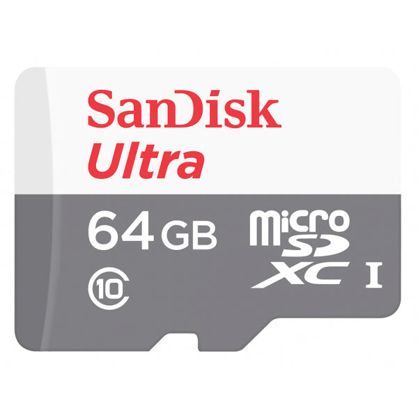 SanDisk microSDXC Memory Card Ultra, 64Gb, Class 10 SDSQUNR-064G-GN3MN