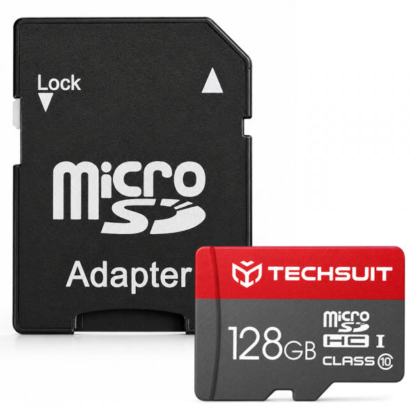 Techsuit microSDXC Memory Card THCM26 with Adapter, 128Gb, Class 10