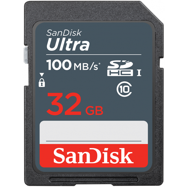 SanDisk SDHC Memory Card Ultra, 32Gb, Class 10 SDSDUNR-032G-GN3IN
