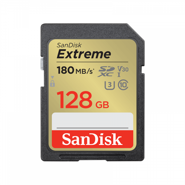 SanDisk SDXC Memory Card Extreme, 128Gb, Class 10 / UHS-1 U3 SDSDXVA-128G-GNCIN