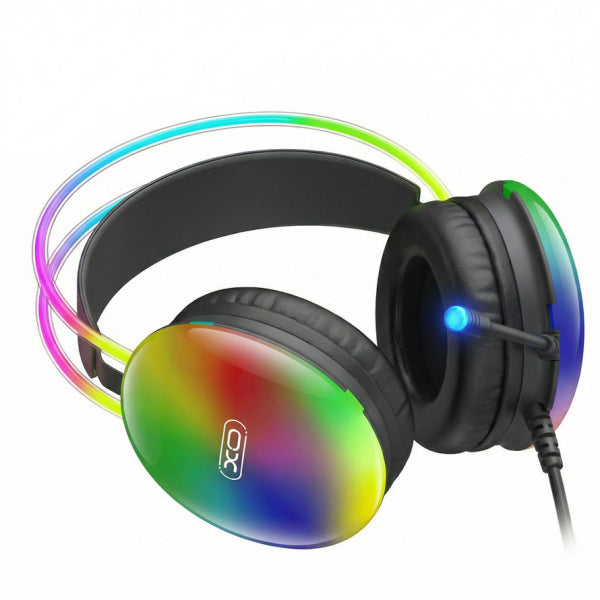 XO Design Gaming 3.5mm Headset GE11, RGB, Black