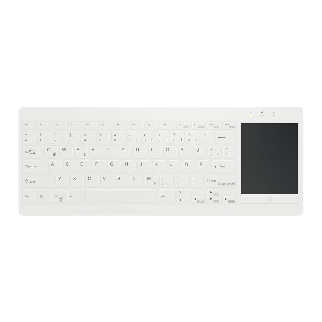 Contour Design Active Key AK-C4412F clavier Médical USB QWERTZ Allemand Blanc