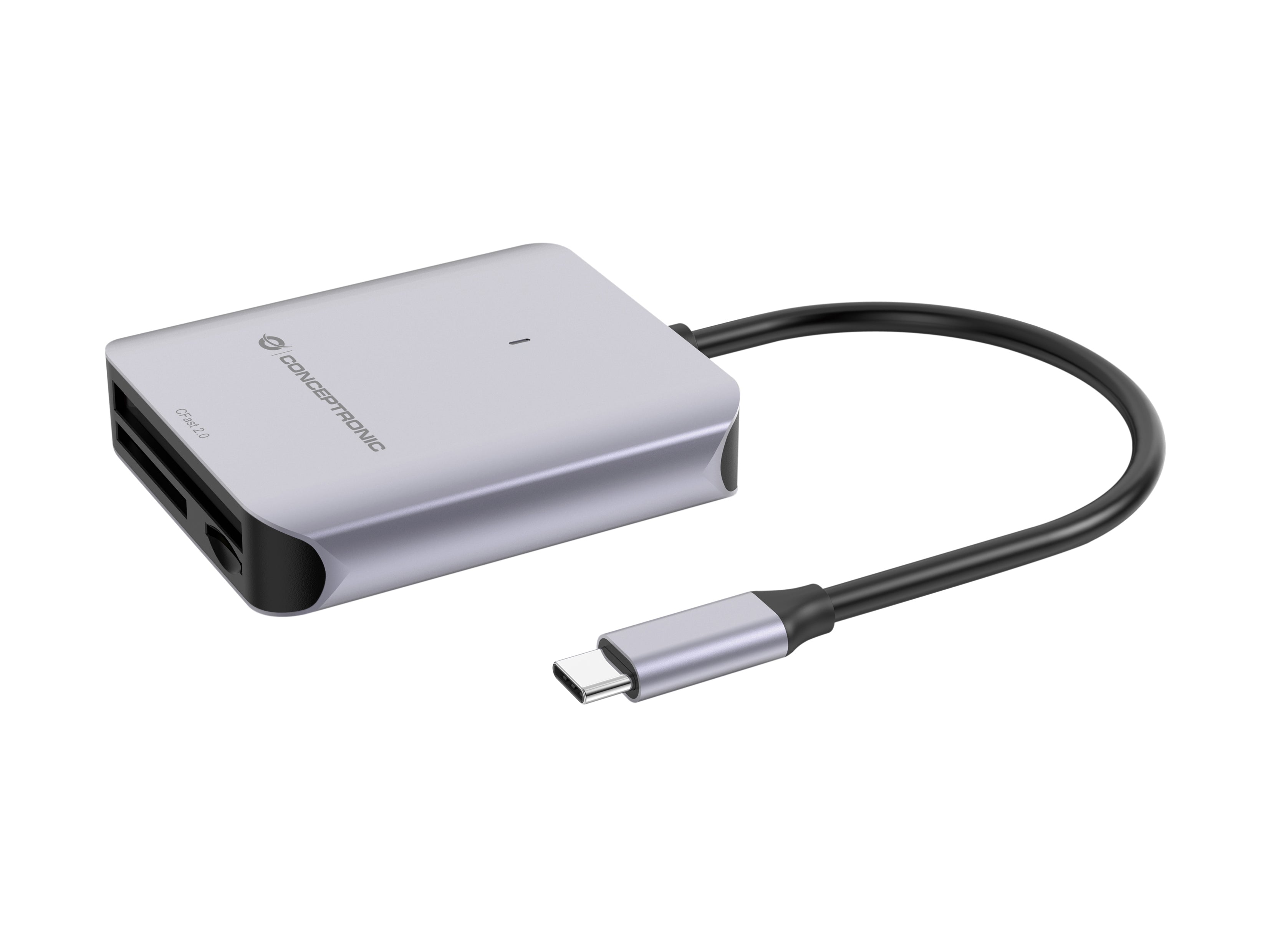 Conceptronic BIAN09G lecteur de carte mémoire USB 3.2 Gen 2 Type-C Gris