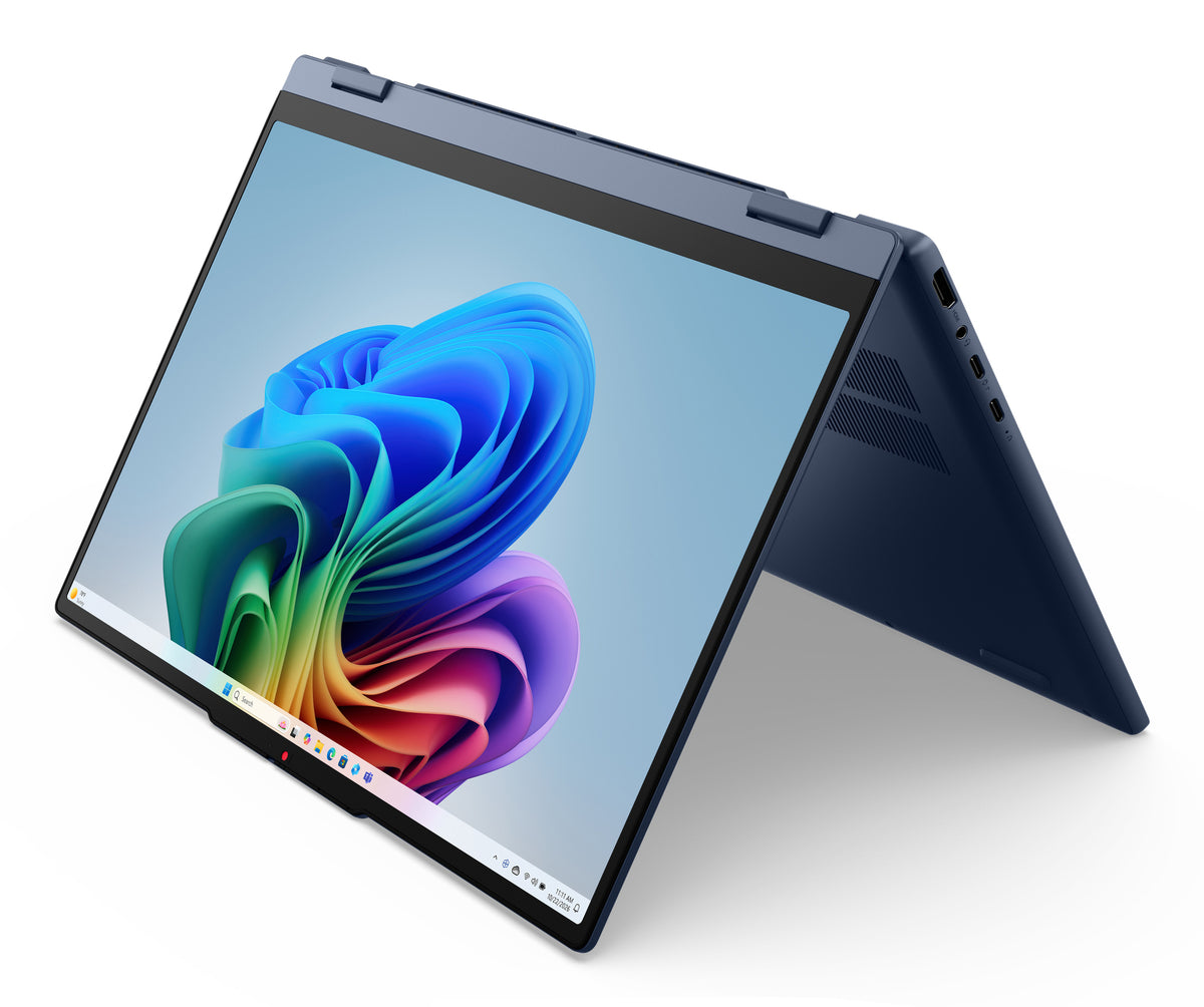 Lenovo IdeaPad 5 2-in-1 15AGP11 Copilot+ PC AMD Ryzen AI 7 445 Hybride (2-en-1) 38,9 cm (15.3") Écran tactile WUXGA 16 Go DDR5-SDRAM 1 To SSD Wi-Fi 7 (802.11be) Windows 11 Home Bleu Allemand - vue 8