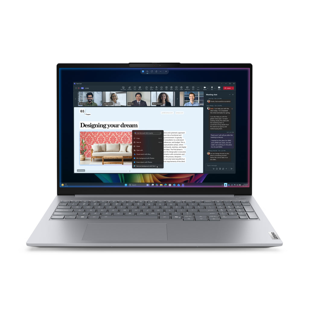 Lenovo ThinkBook 16 G9 IPL Copilot+ PC, Intel Core Ultra 5 325, 16" WUXGA, 16 Go DDR5, 512 Go SSD, Wi-Fi 7, Windows 11 P