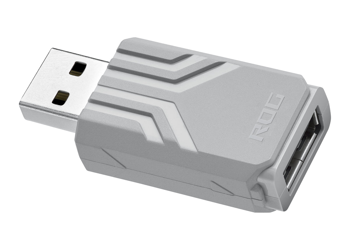 ASUS ROG Polling Rate Booster Amplificateur de Taux de Sondage, Blanc