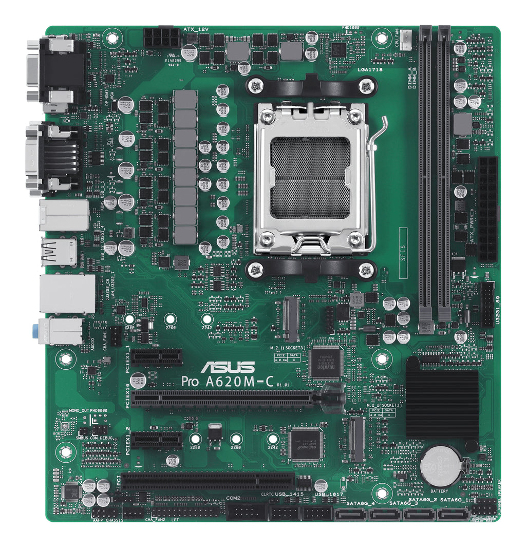 ASUS PRO A620M-C-CSM AMD A620 Emplacement AM5 micro ATX