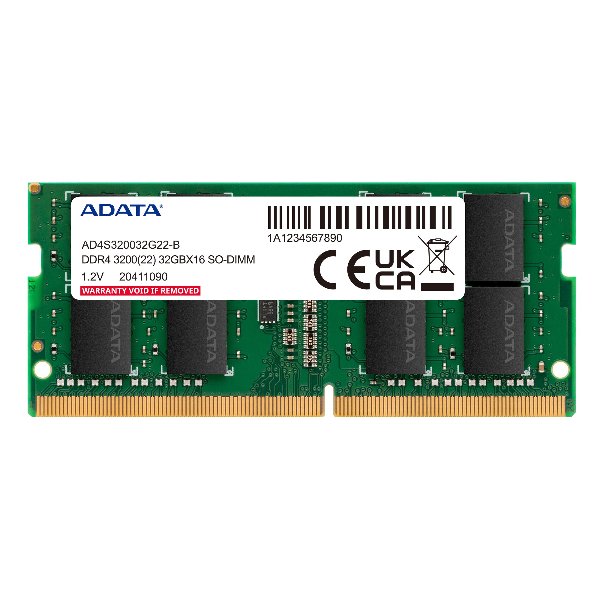 ADATA AD4S32008G22-DTGN module de mémoire 16 Go 2 x 8 Go DDR4 260-pin SO-DIMM