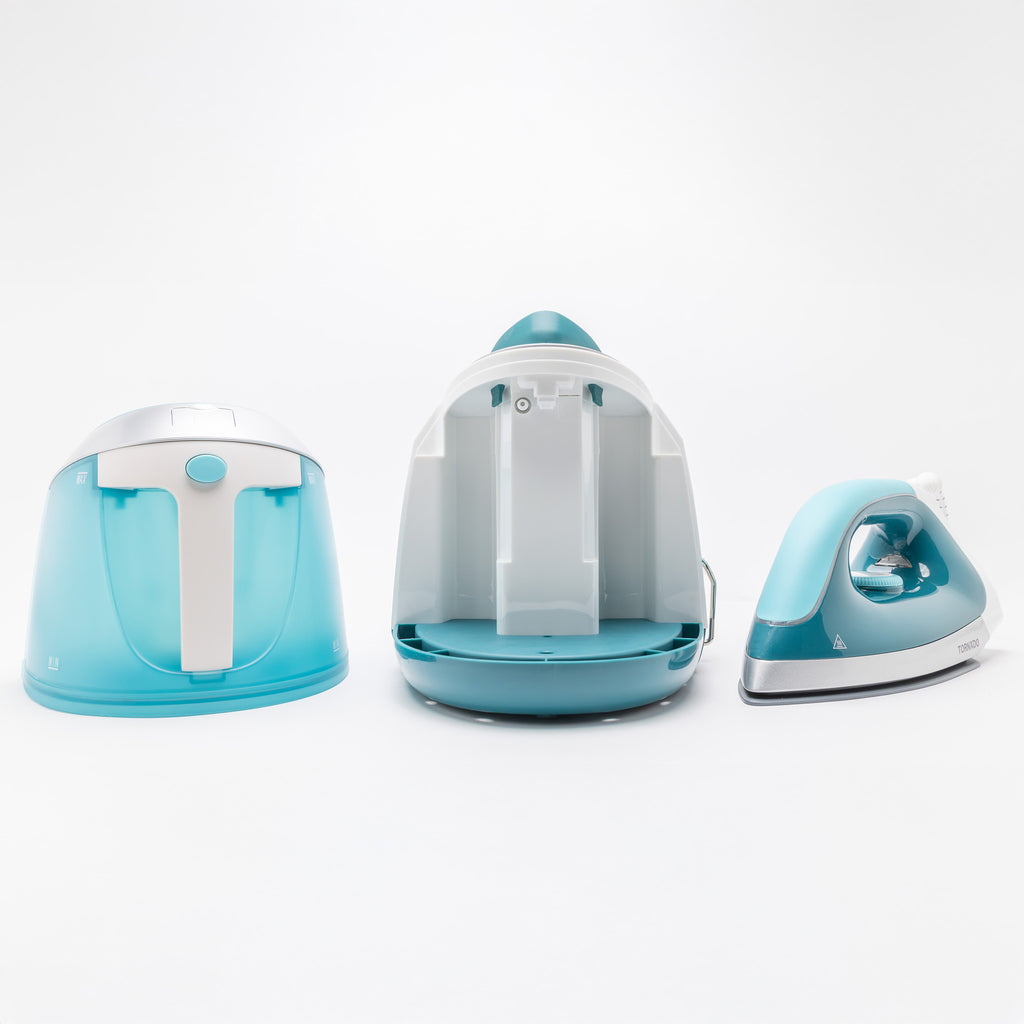 Centrale Vapeur TSS-2400D 2400 W, Réservoir 1,8 L, Semelle Céramique, Blanc et Bleu