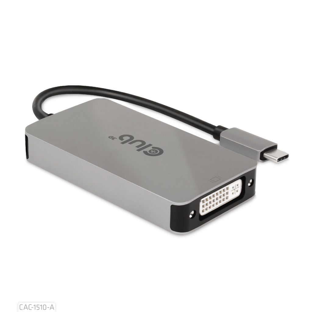 Club 3D CAC-1510-A USB-C til DVI-D aktiv videoadapter Grå