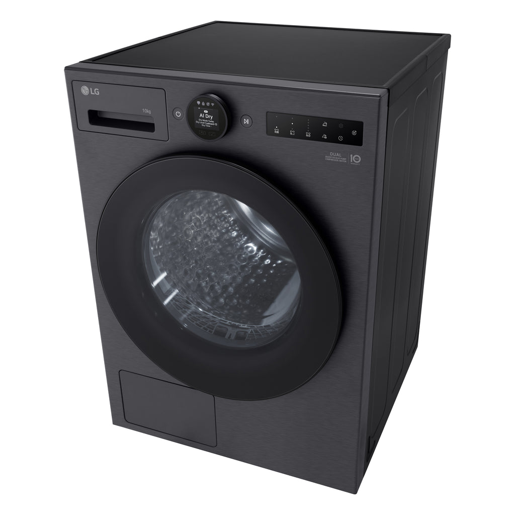 LG RHX7010TBB sèche-linge Pose libre Charge avant 10 kg Noir