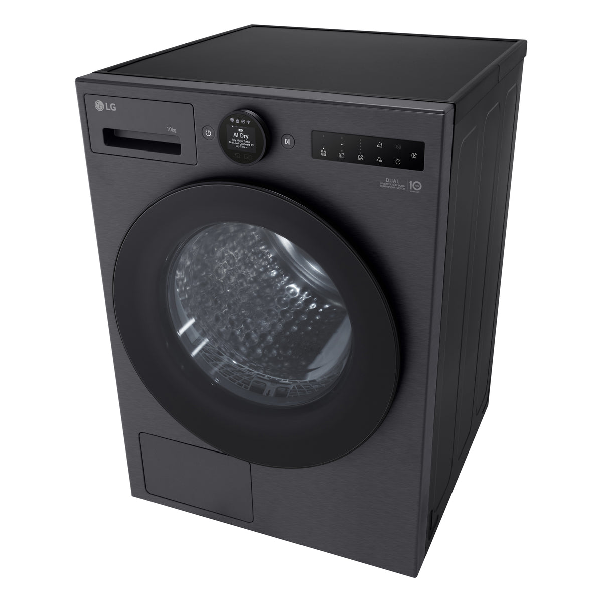LG RHX7010TBB sèche-linge Pose libre Charge avant 10 kg Noir