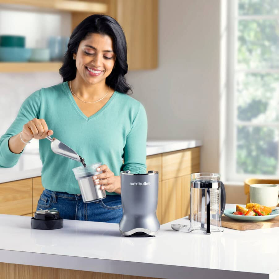 NutriBullet NB1224DG Mélangeur de Table 1200 W, 0,9 L, Gris Foncé