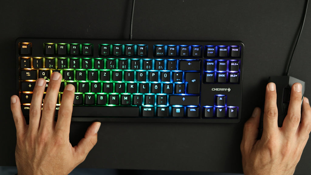 Cherry G80-3000N RGB TKL Clavier Universel USB QWERTZ Allemand Noir