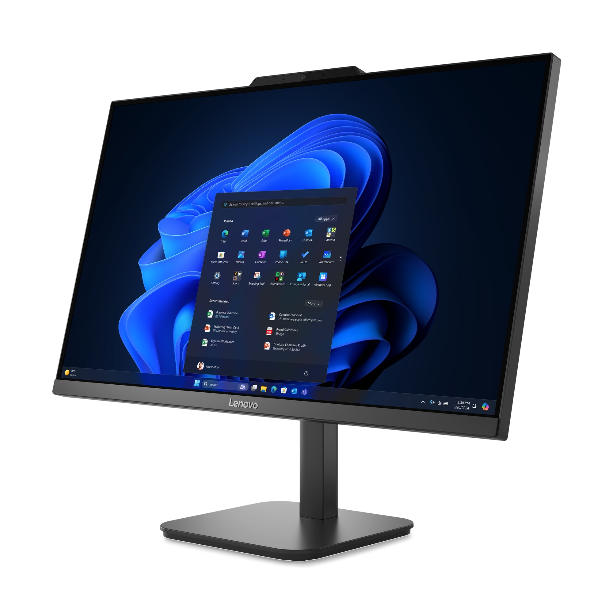 Lenovo V100 Intel® N N100 60,5 cm (23.8") 1920 x 1080 pixels PC All-in-One 16 Go DDR5-SDRAM 512 Go SSD Windows 11 Pro Wi-Fi 6 (802.11ax) Noir