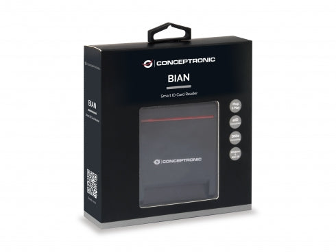 Conceptronic SCR01B Lecteur de Cartes à Puce USB 2.0, Noir