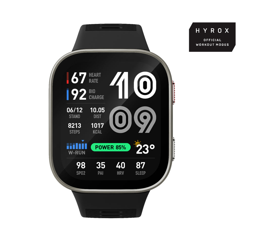 Montre Connectée Bip Max, Écran AMOLED 5,26 cm (2.07"), 432 x 514 pixels, GPS, Wifi, Argent
