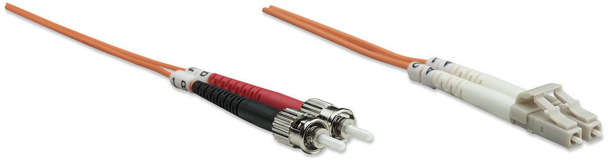 Intellinet 1.0m LC-ST M/M câble InfiniBand et à fibres optiques 1 m Orange - vue 2