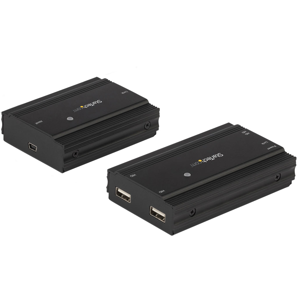 StarTech.com Hub USB 2.0 sur Câble Ethernet CAT5e/CAT6/CAT7, 4 Ports, Extension 100m, Boîtier Métal, Alimentation Extern