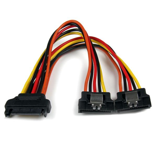 StarTech.com Câble répartiteur en Y d'alimentation SATA vers 2x SATA avec verrouillage - 15 cm