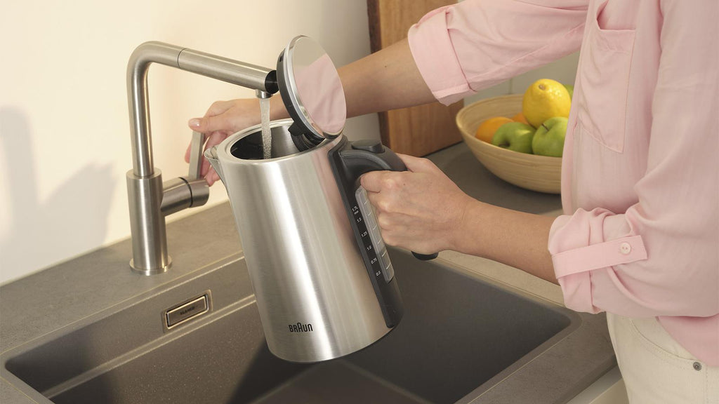 Braun WK 5205 BK bouilloire 1,7 L 2200 W Noir, Acier inoxydable