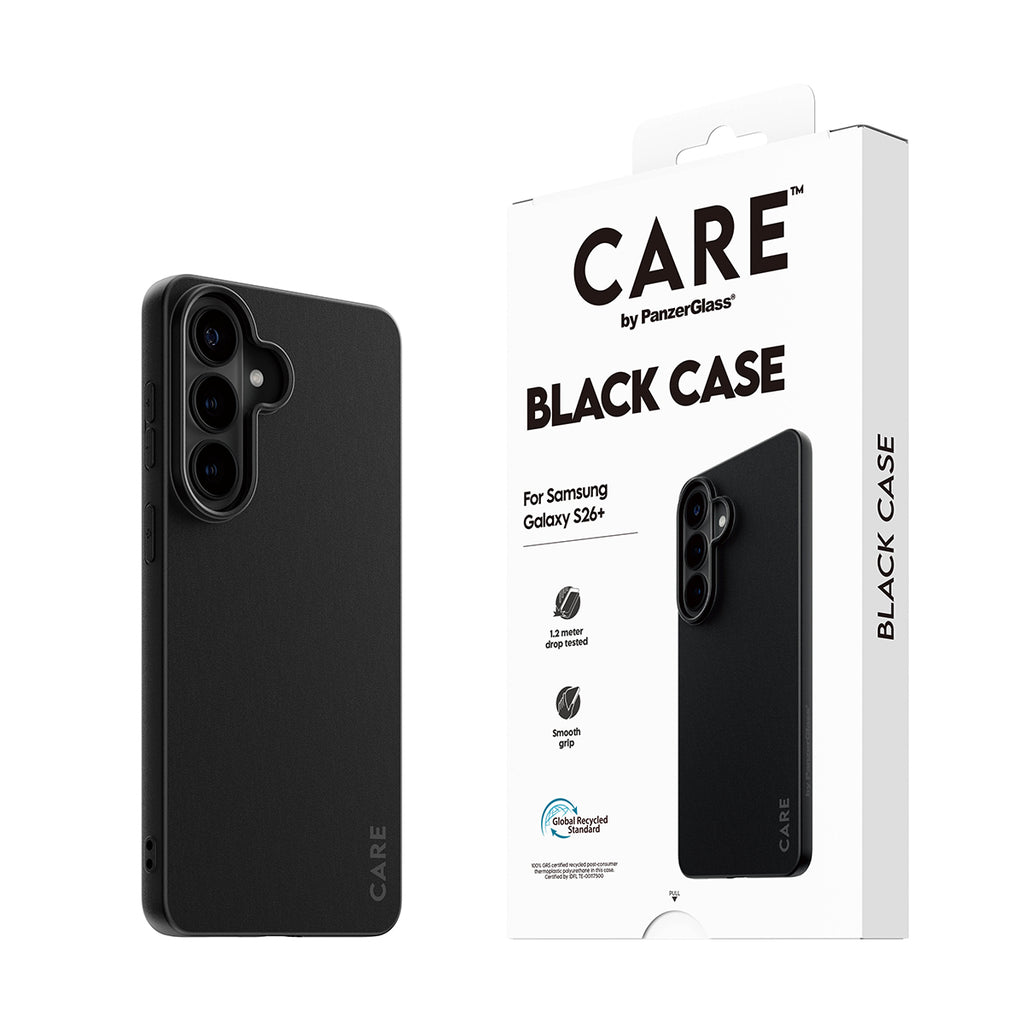 PanzerGlass CARE TPU Case pour Samsung Galaxy S26+, Coque de Protection, Noir