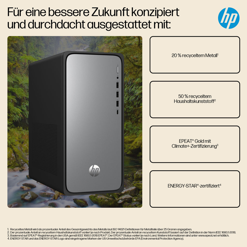 HP OmniDesk M02-0158ng Tower Core i5 I5-14400 16GB 1TB Intel UHD Graphics 730 Windows 11 Home