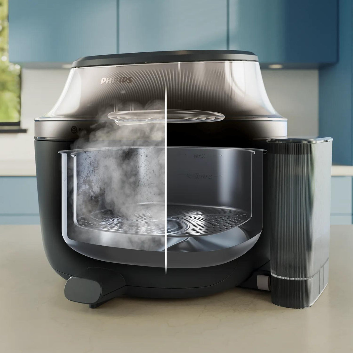 Philips 5000 series Novaplus Airfryer serie 5000 con vapor y riel de 7,2L