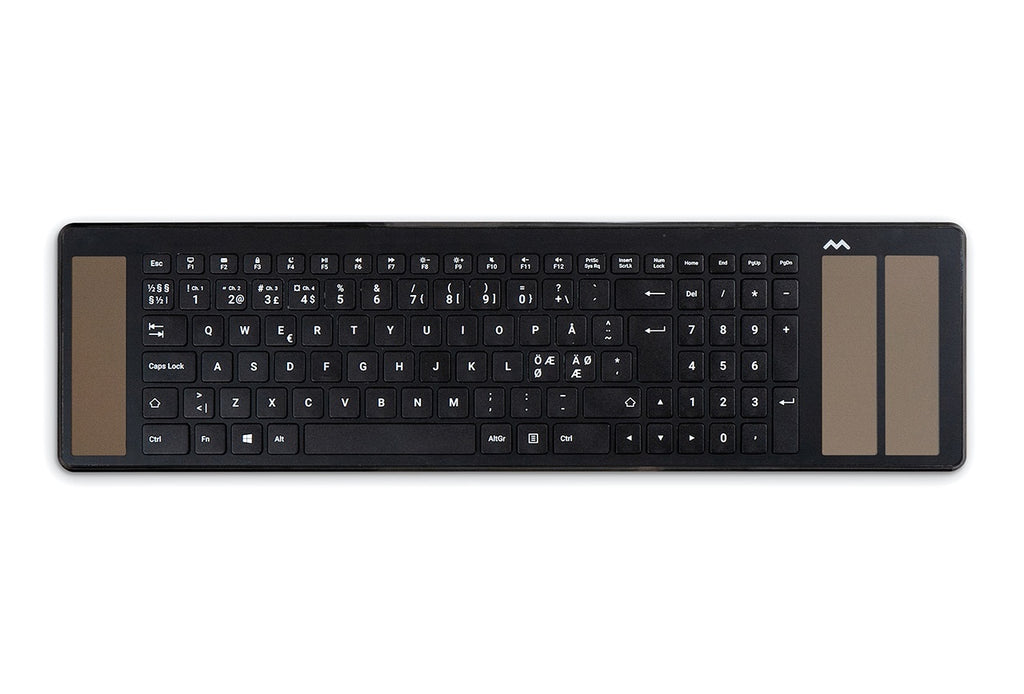 Mousetrapper Mousetrapper Delta & Type clavier Souris incluse Bureau USB + Bluetooth Nordique Noir