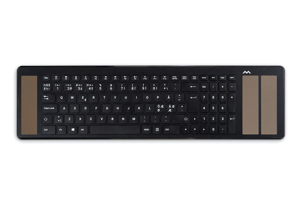 Mousetrapper Mousetrapper Advance 2.0+ & Type clavier Souris incluse Bureau USB + Bluetooth Nordique Noir