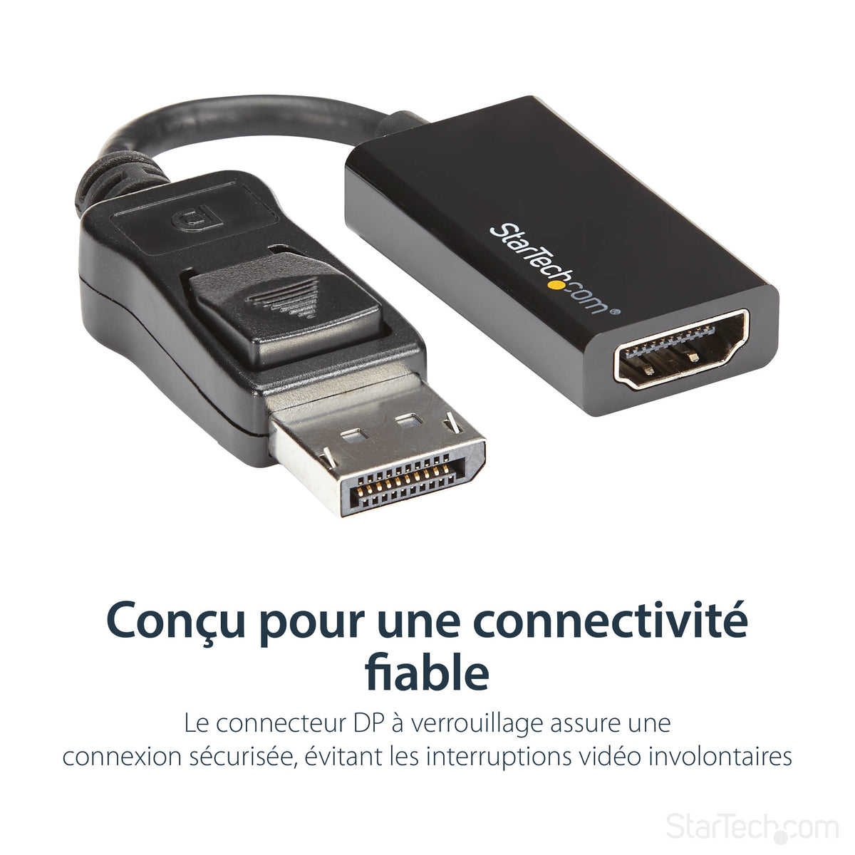 StarTech.com Adaptateur DisplayPort vers HDMI M/F Ultra HD 4K 60 Hz - Noir