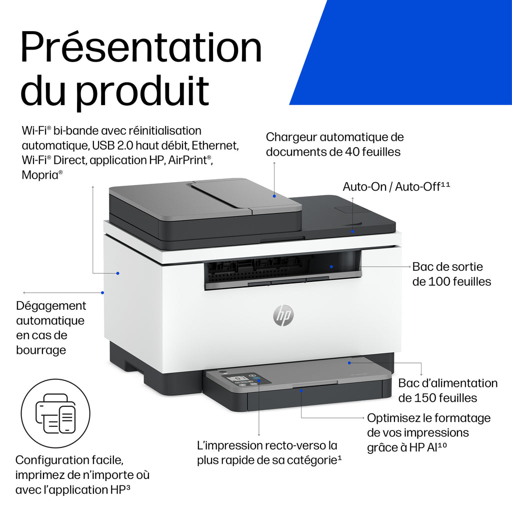 HP LaserJet M248sdw Multifunction Noir et blanc Imprimante