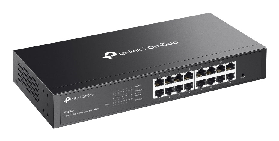 TP-Link Omada ES216G commutateur réseau Géré L2 Gigabit Ethernet (10/100/1000) Noir