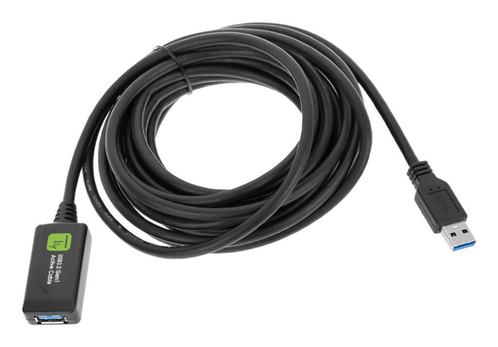 Câble USB 3.2 Gen 1 (3.1 Gen 1) USB-A vers USB-A, 5 m, Noir, ICUR3050G