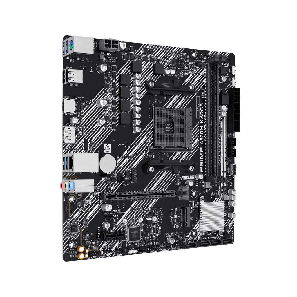 ASUS PRIME A520M-K ARGB AMD A520 Emplacement AM4 micro ATX - vue 2